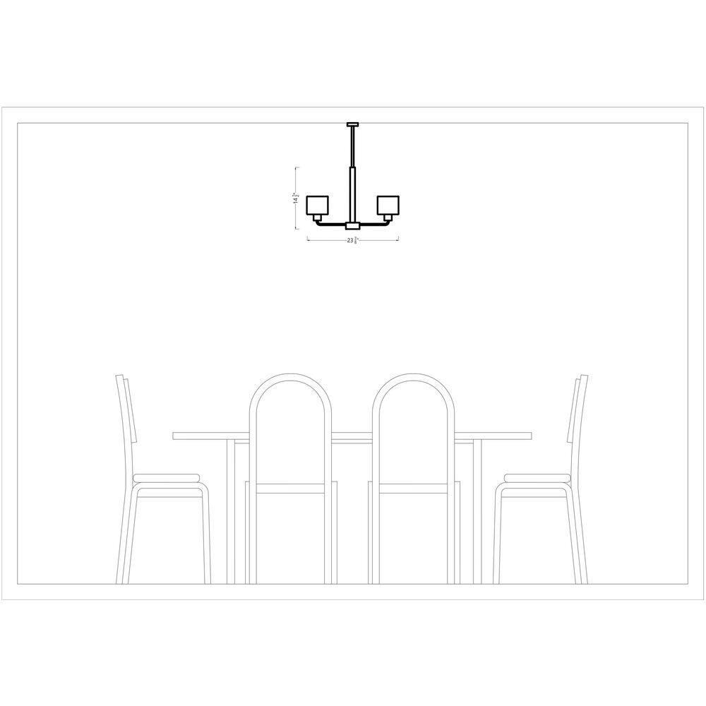 Canfield 5-Light Burnt Sienna Modern Minimalist Hanging Drum Chandelier