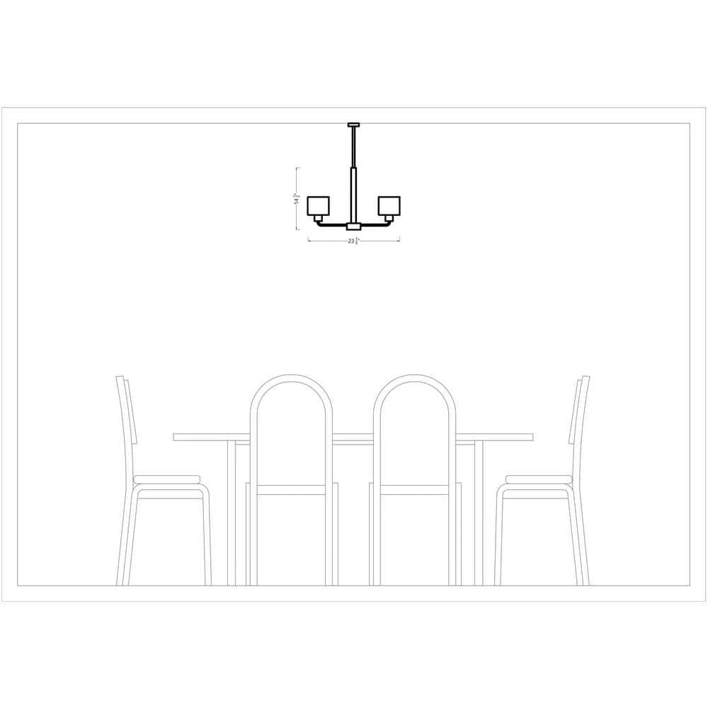 Canfield 5-Light Brushed Nickel Modern Minimalist Hanging Drum Chandelier