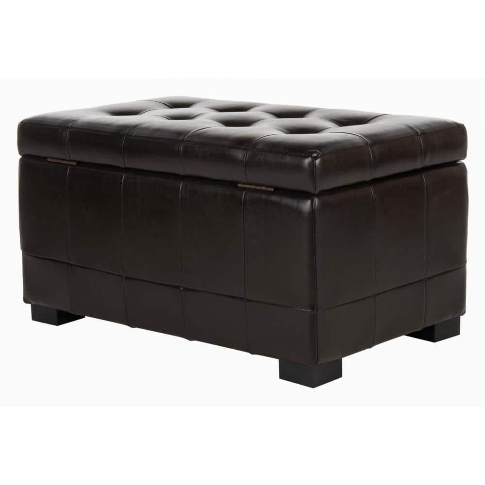Small Manhattan Storage Bench - Brown - Safavieh