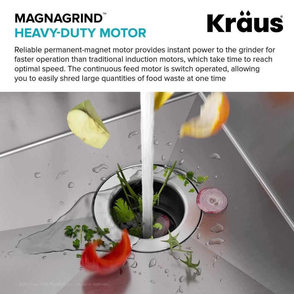 KRAUS Standard PRO™ Gauge Undermount Kitchen Sink with WasteGuard™ Garbage Disposal
