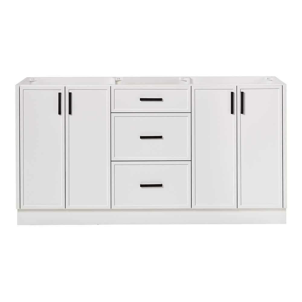 Ariel Kelley 66 Inch Double Sink Base Cabinet In Oak