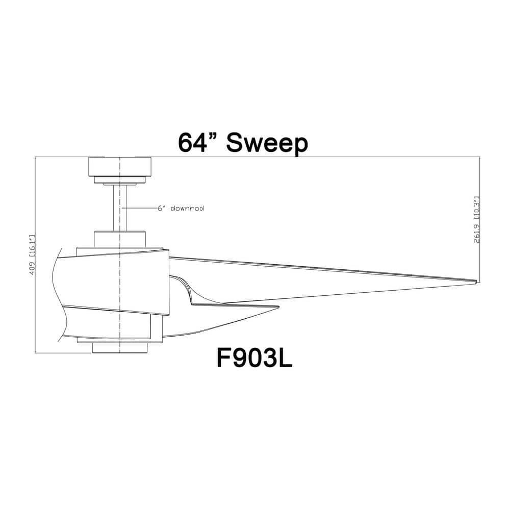 Minka Aire 60" 4 - Blade LED Standard Ceiling Fan with Remote Control and Light Kit Included