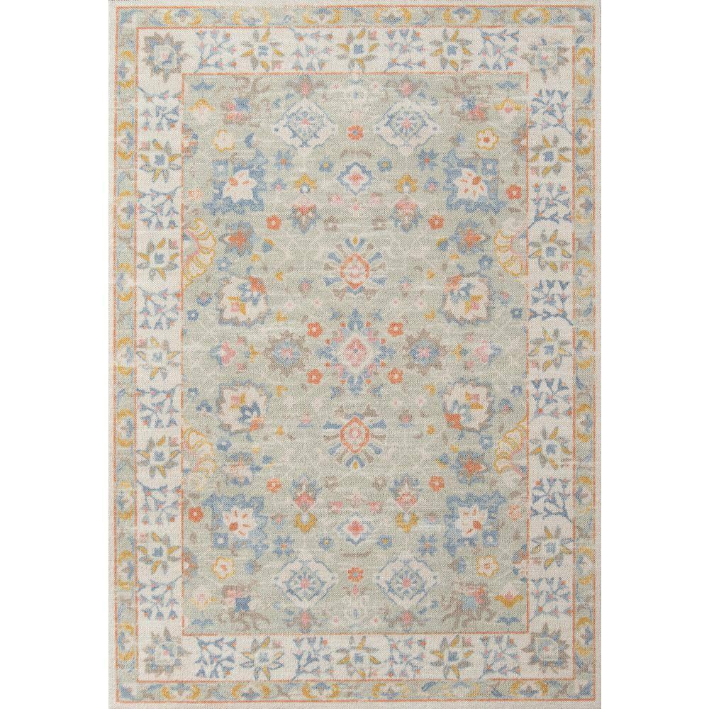 2'x3' Anatolia Riylnn Accent Rug Beige - Momeni: Wool & Nylon Area Rug, Bohemian Floral, Low Pile, Indoor Use