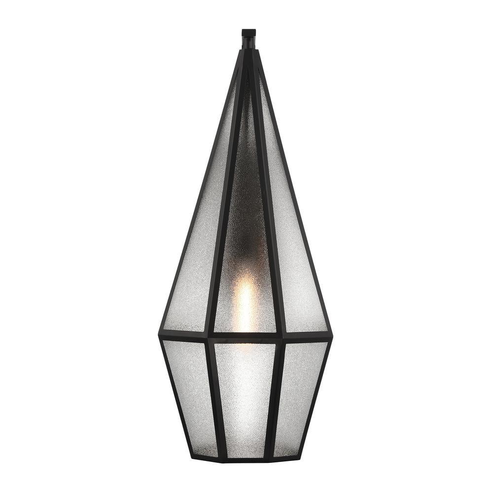 Savoy House Peninsula 1-Light Outdoor Wall Lantern in Matte Black