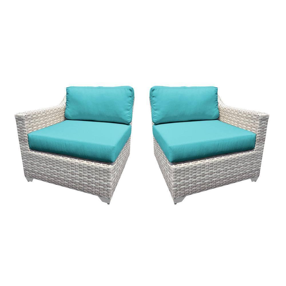 Bannister 64'' Wicker Outdoor Loveseat
