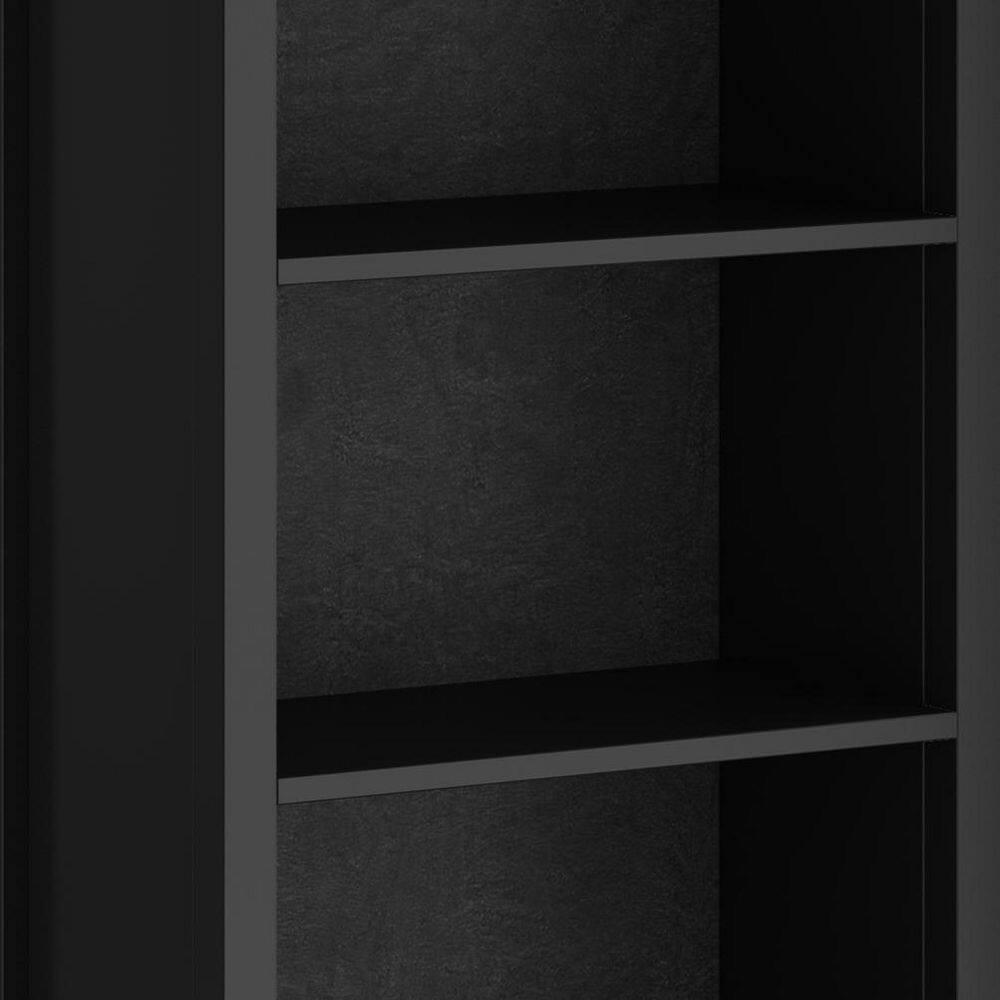Simpli Home Artisan SOLID WOOD 72 inch x 26 inch Contemporary 5 Shelf Bookcase in Black