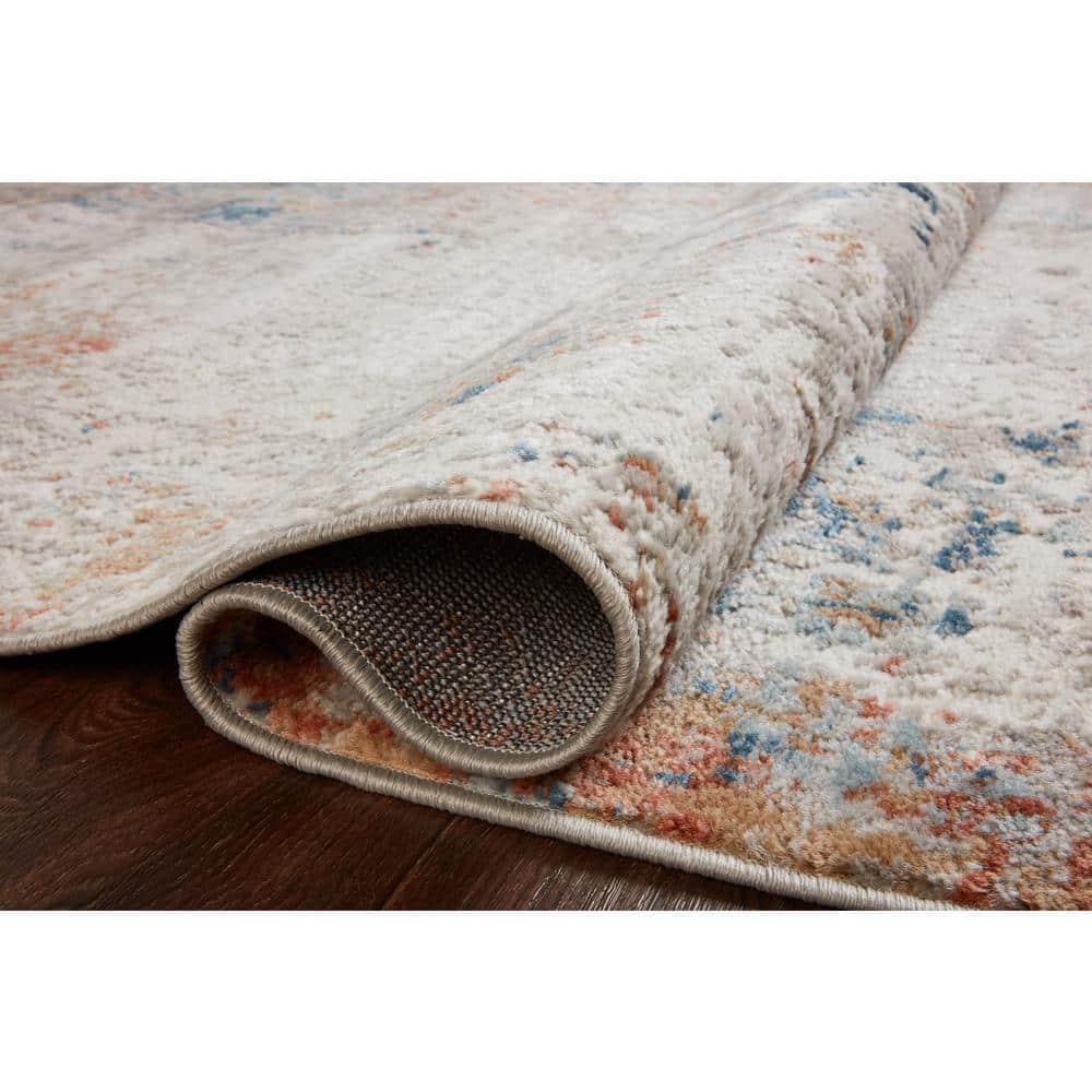 Loloi II Bianca Collection BIA-03 Ivory / Multi, Abstract Area Rug 7'-11" x 10'-6"