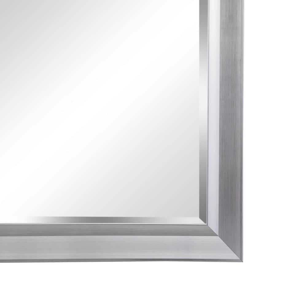 Red Barrel Studio® Chappell Beveled Full Length Huge Floor Mirror XL Mirror Large Standing Silver Floor Mirror