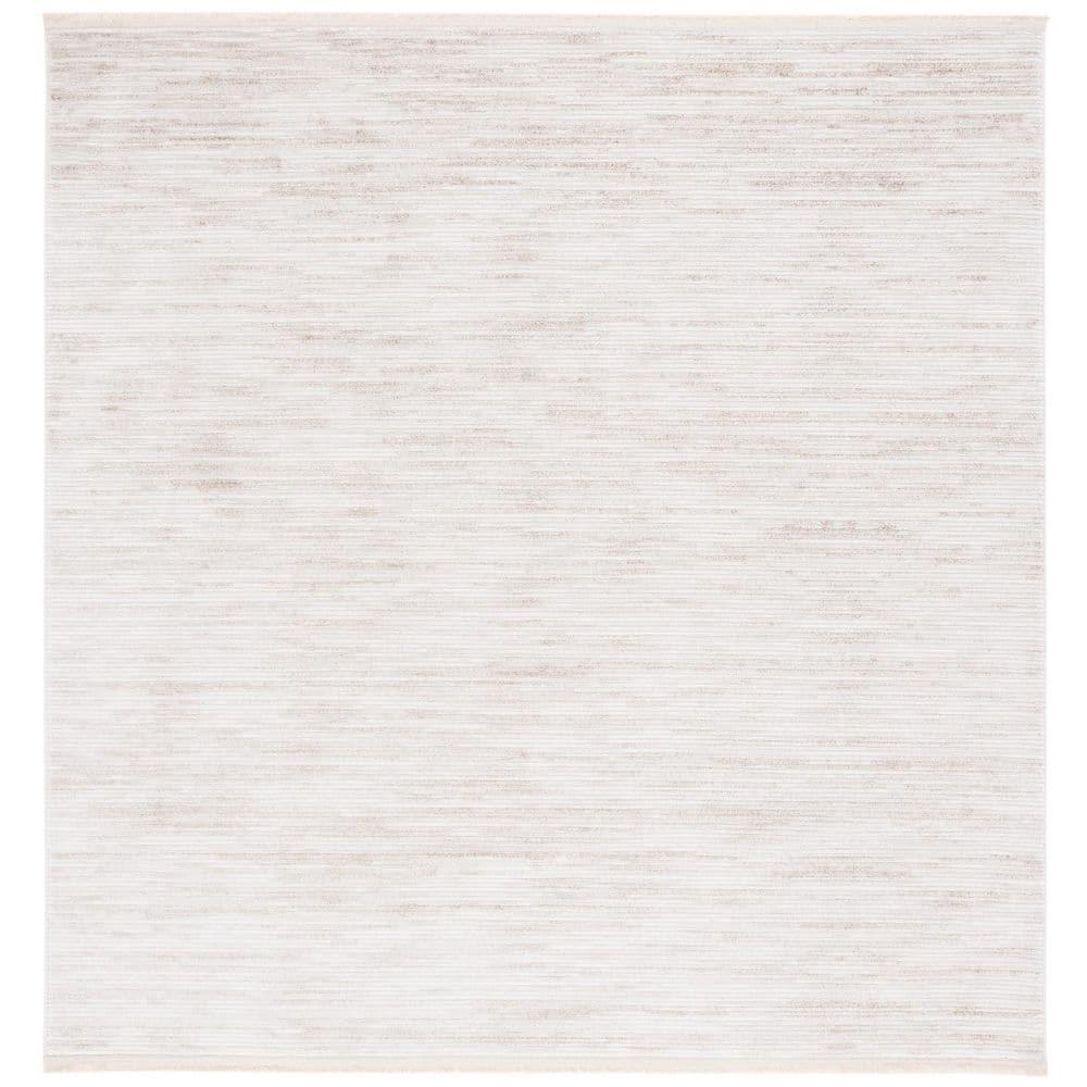 SAFAVIEH Whisper Zoolander Camo Area Rug, Ivory/Beige, 6'7" x 6'7" Square