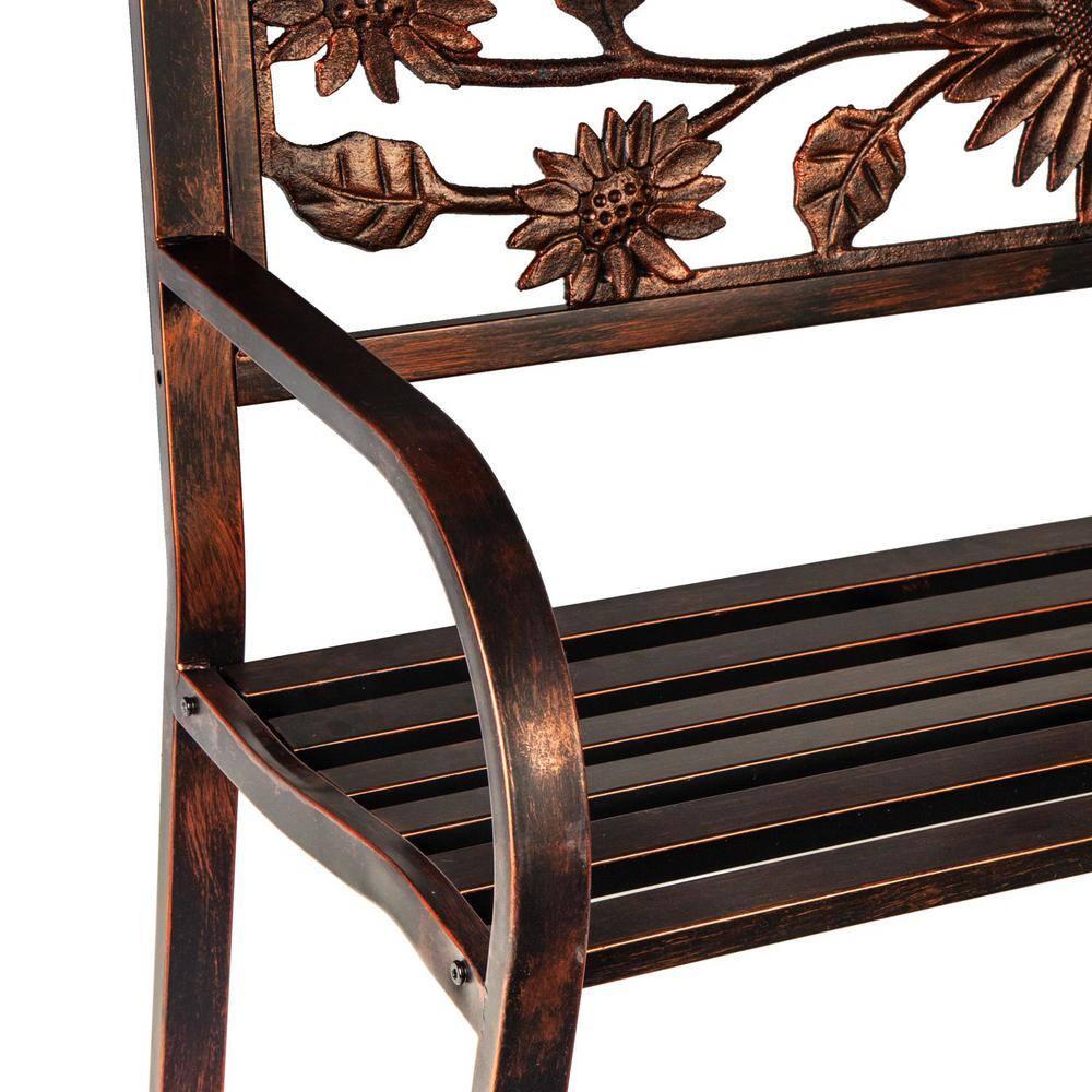 Evergreen Sunflower Bench