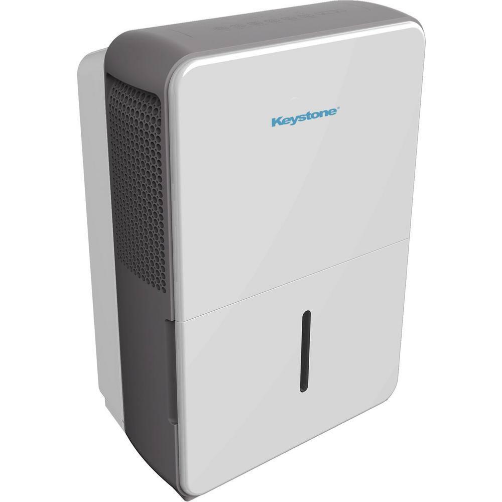 Keystone Keystone 50 Pint Portable Dehumidifier for up to 4,500 Sq. Ft. in White