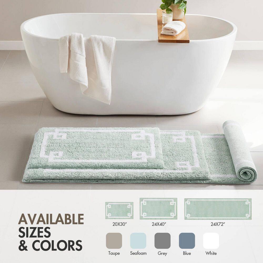 Madison Park 100% Cotton Tufted Bath Rug with Non-Slip Backing