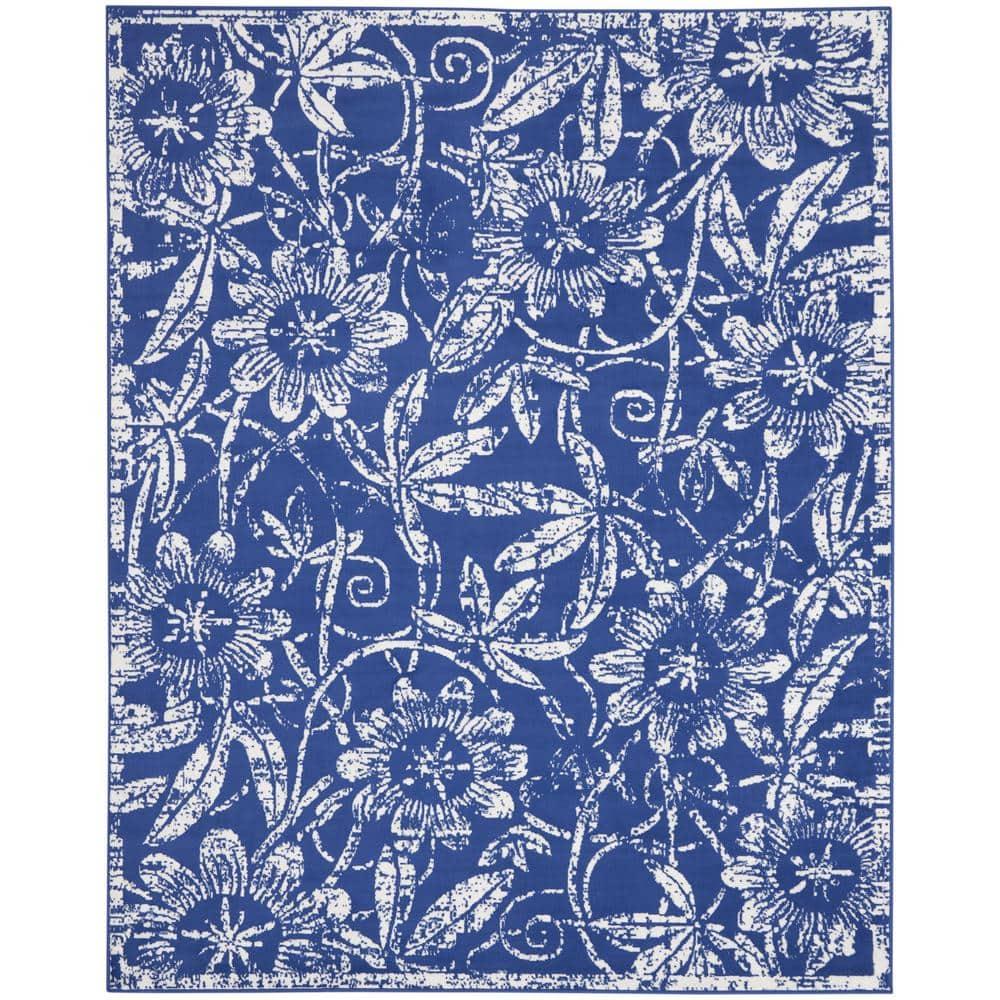 Nourison Whimsicle WHS05 Indoor only Area Rug - Navy 7' x 10'