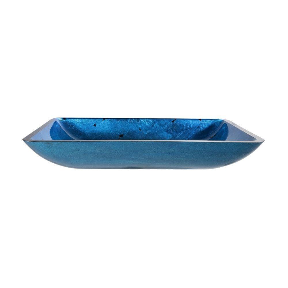 Galaxy Glass Rectangular Vessel Bathroom Sink