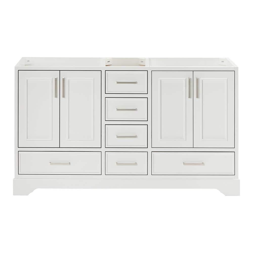 Ariel A061d-Bc Cambridge 60" Double Free Standing Vanity Cabinet Only - White