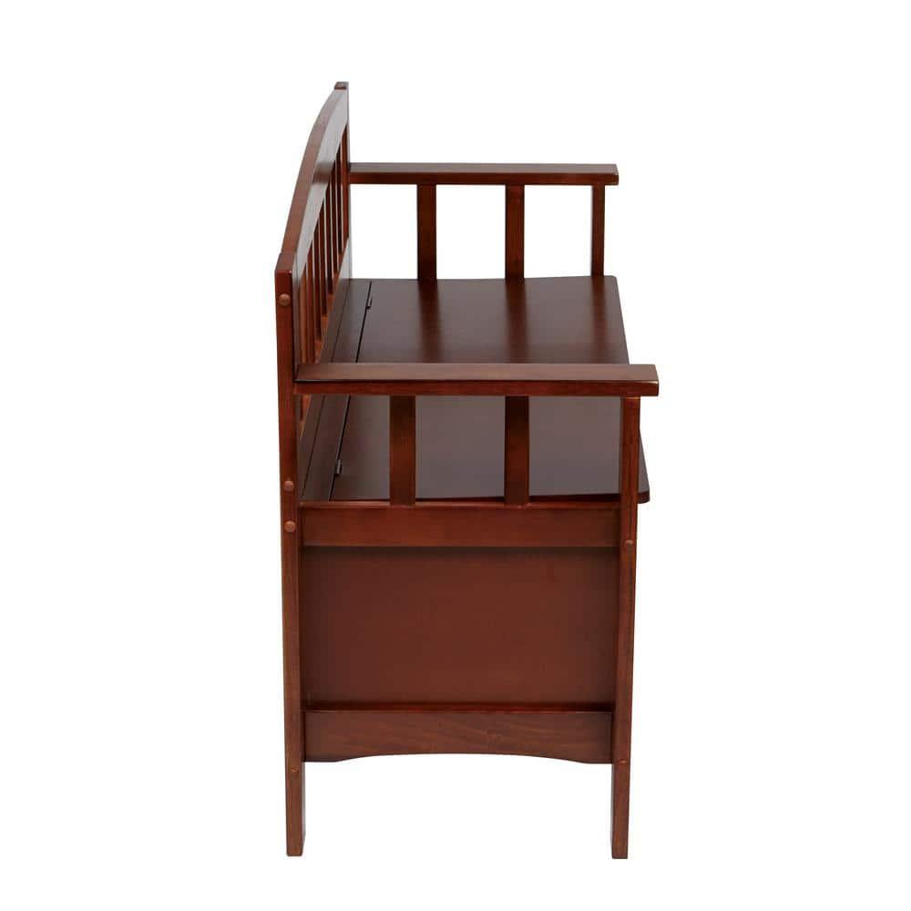 OSP Home Furnishings Metro Entry Way Bench with Walnut finish