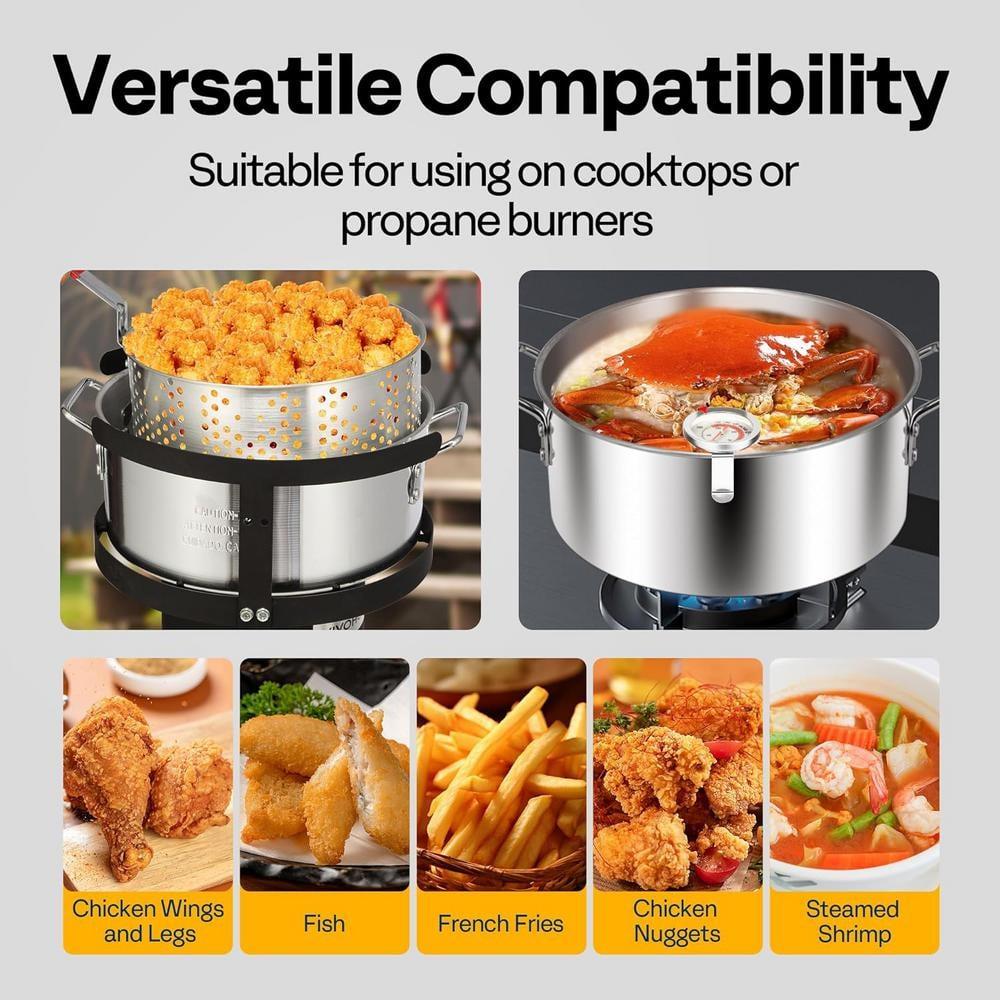 VIVOHOME Specstar Single Burner Liquid Propane Deep Fryer | Wayfair