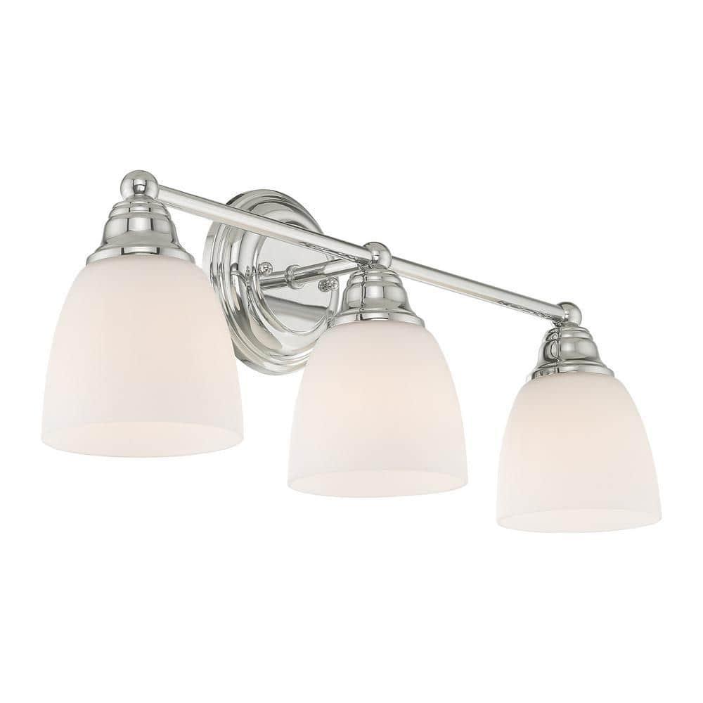 Livex Lighting Somerville 3 - Light Vanity in  Polished Chrome