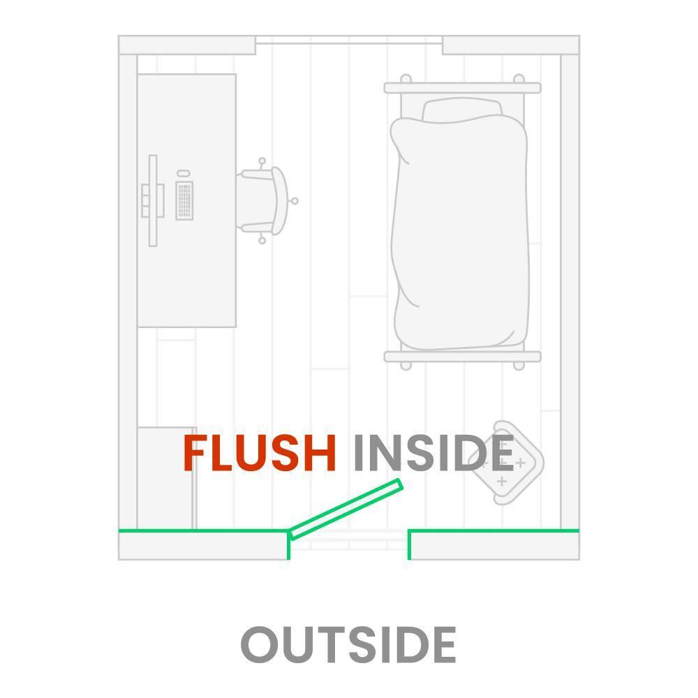 Belldinni Invisible Frameless Door Manufactured Wood Solid Core Regular Interior Door