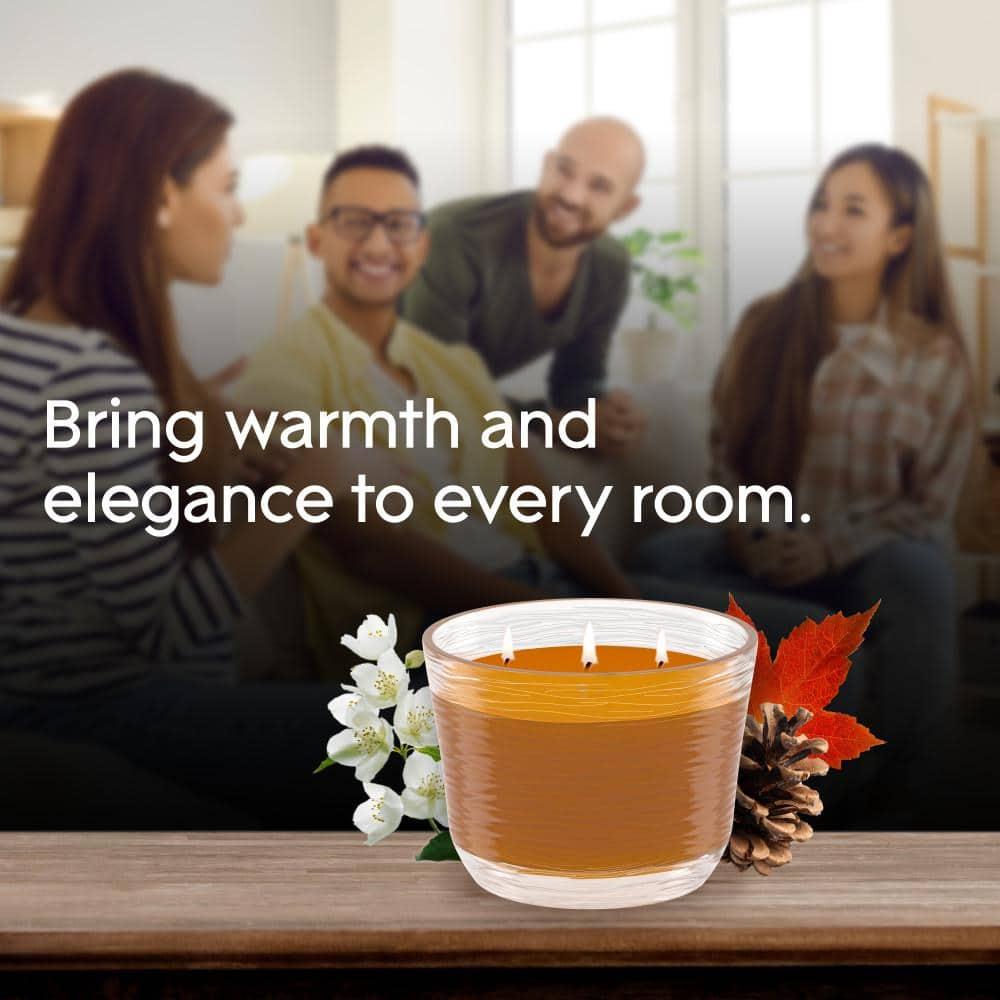 Glade 3 Wick Scented Candles - Cashmere Woods - 6.8oz