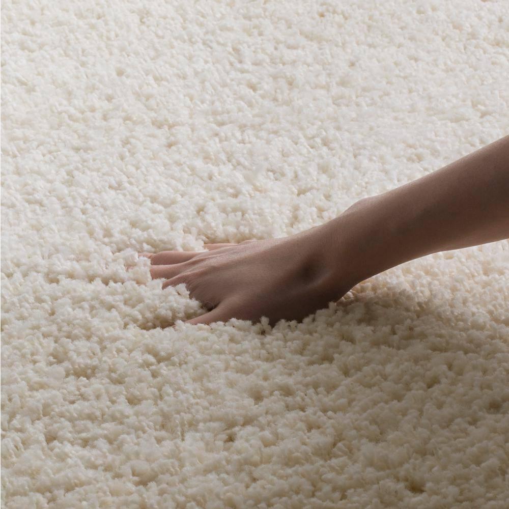 Santa Monica Shag SGN725 Power Loomed Indoor Area Rug - Ivory - 9'x12' - Safavieh