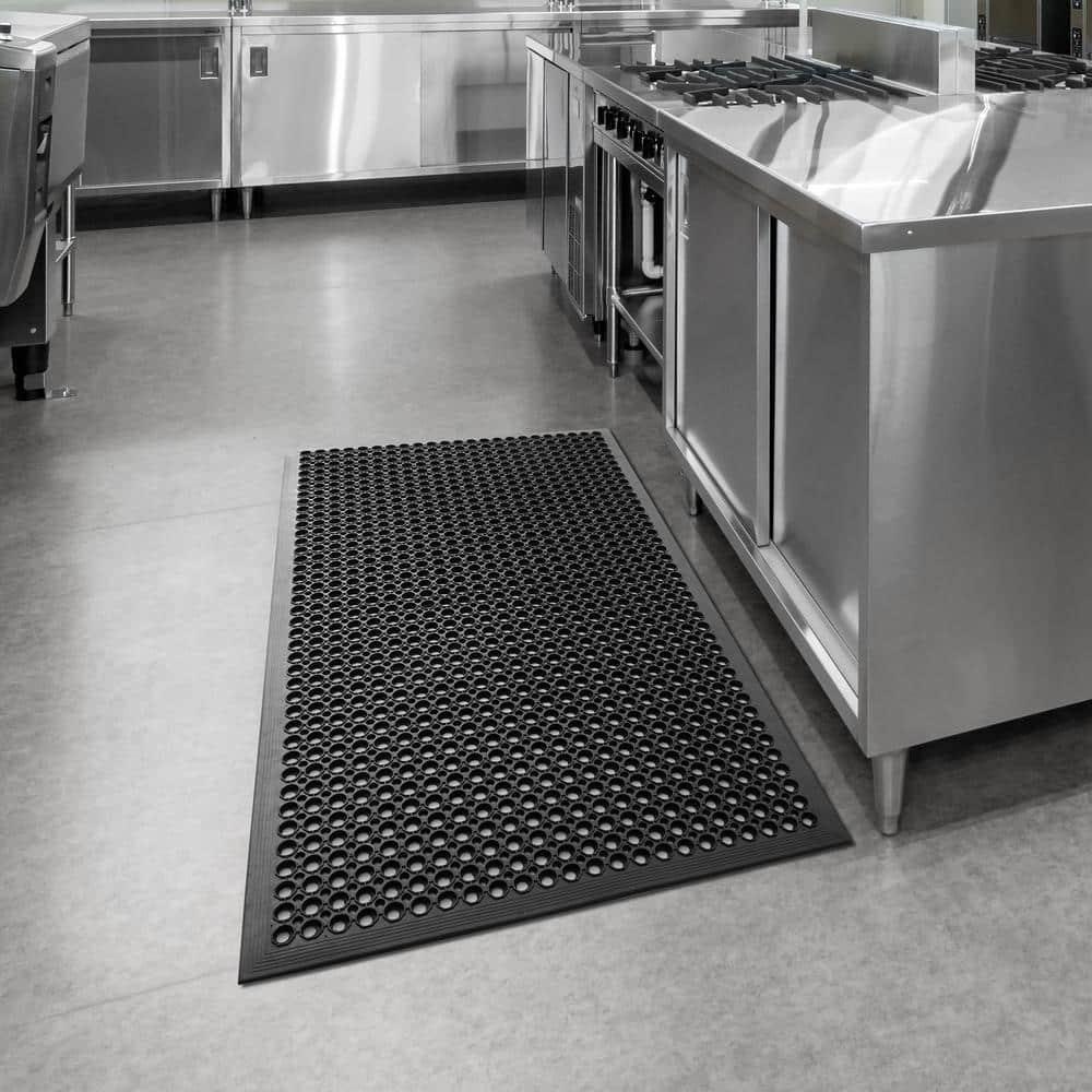 GRIDMANN Anti-Fatigue Restaurant Floor Mat, Non-Slip Rubber Drainage Mat