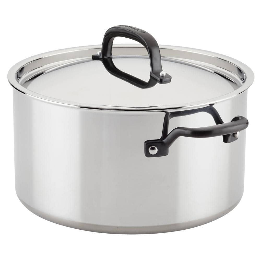 KitchenAid ® 10-Piece 5-Ply Clad Stainless Steel Cookware Set