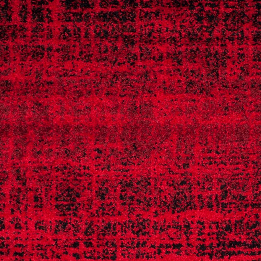 Adirondack ADR116 Machine Made Indoor Accent Rug - Red/Black - 3'x5' - Safavieh