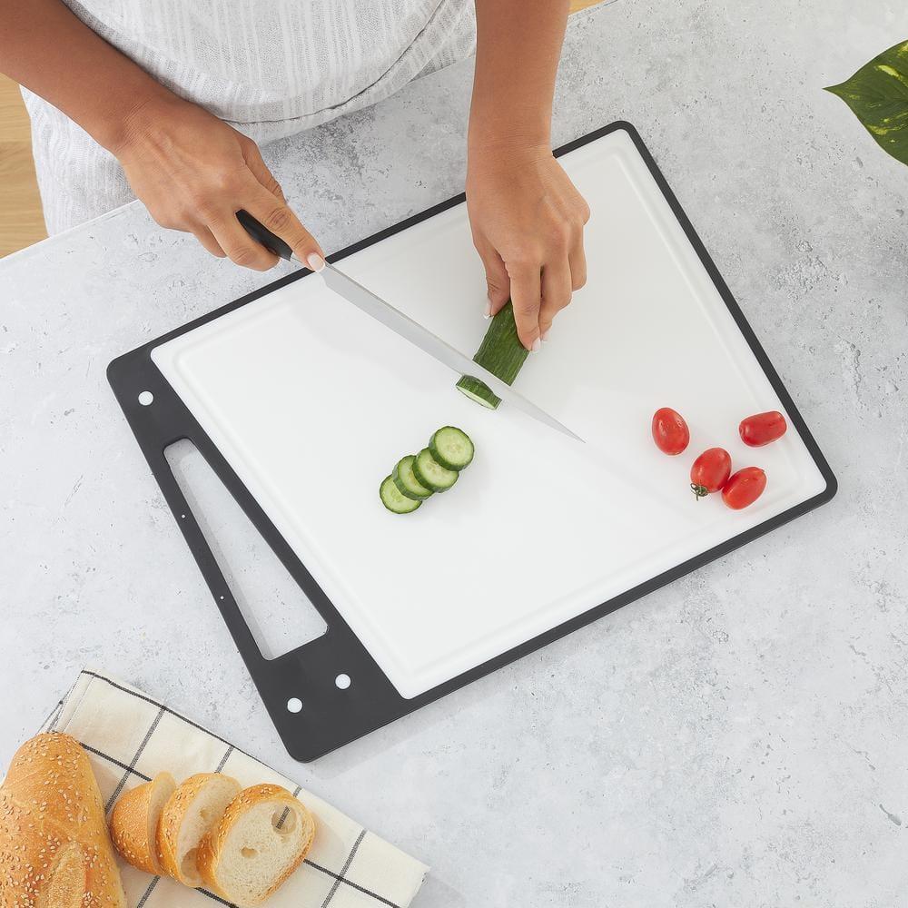 Joyjolt Plastic Cutting Board Set (Set of 3)
