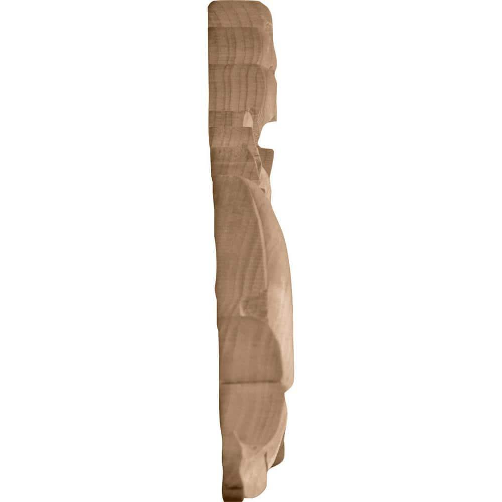 Ekena Millwork 24 1/8"W x 5 1/8"H x 3/4"D Medium Farmingdale Center with Scrolls, Maple