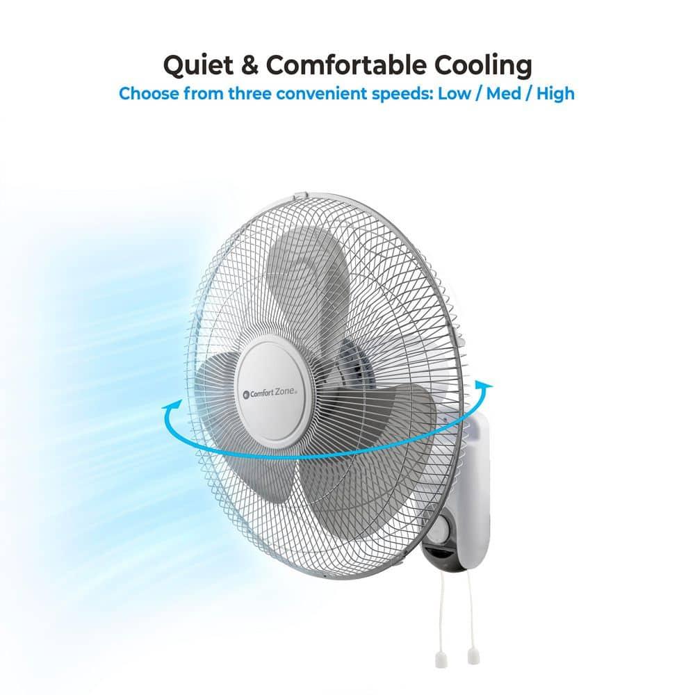 Comfort Zone 16" Wall Mount Fan