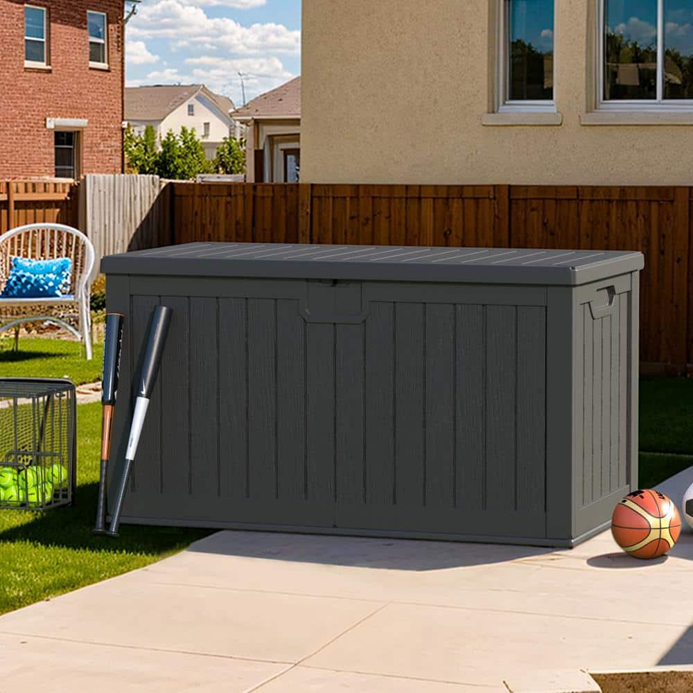 Patiowell 230 Gallons Water Resistant Resin Lockable Deck Box