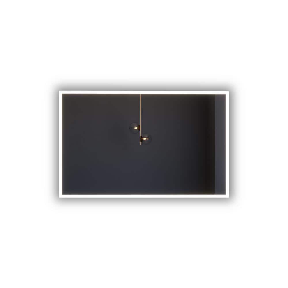 CastelloUSA Lisa 48 in. W x 30 in. H Rectangular  Wall-Mount Bathroom Vanity Mirror