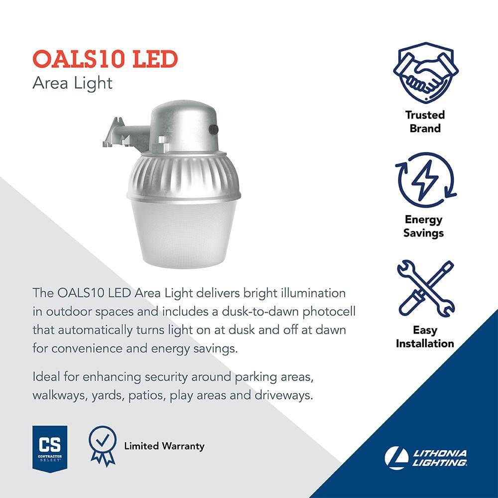 2 - Head LED Hardwired Dusk to Dawn Outdoor Security Flood Light