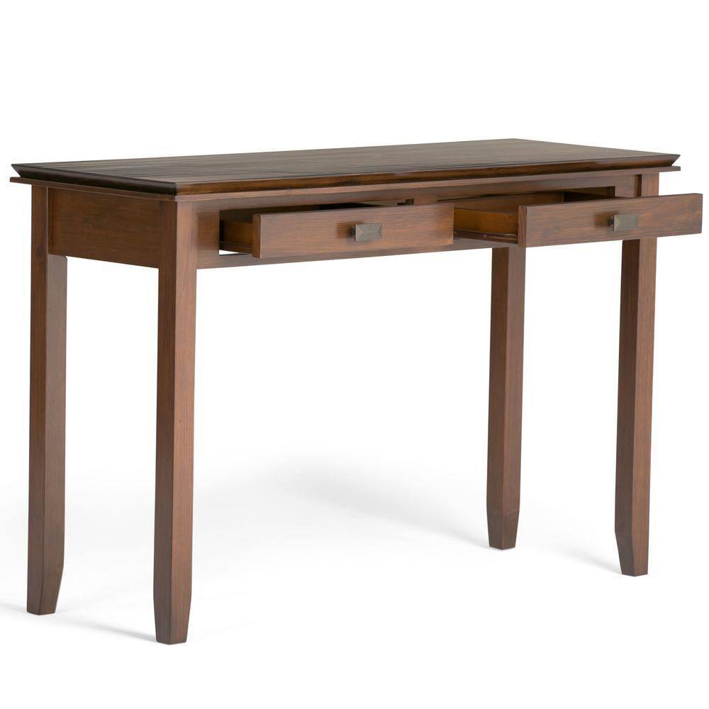 Simpli Home Artisan 46"W Solid Wood Storage Console Table with 2 Storage Drawers