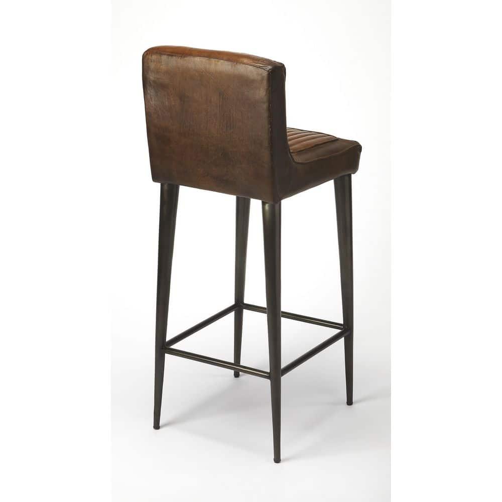 Butler Maxwell Leather 32" Bar Stool & Reviews | Perigold