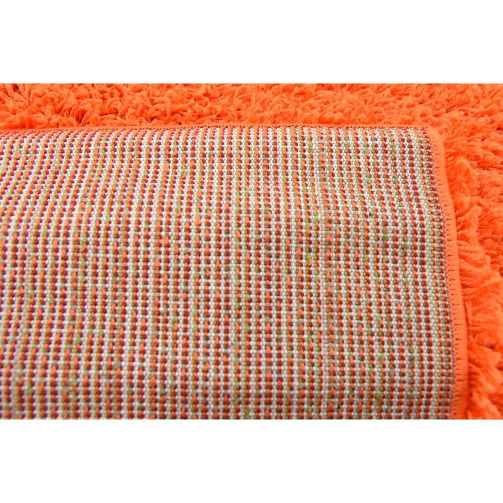 Unique Loom 2' 2 x 3' 1 Solid Shag Tiger Orange Area Rug