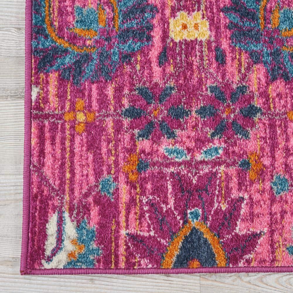 Nourison Passion Bohemian Indoor Rug Fuchsia 8' x 10'