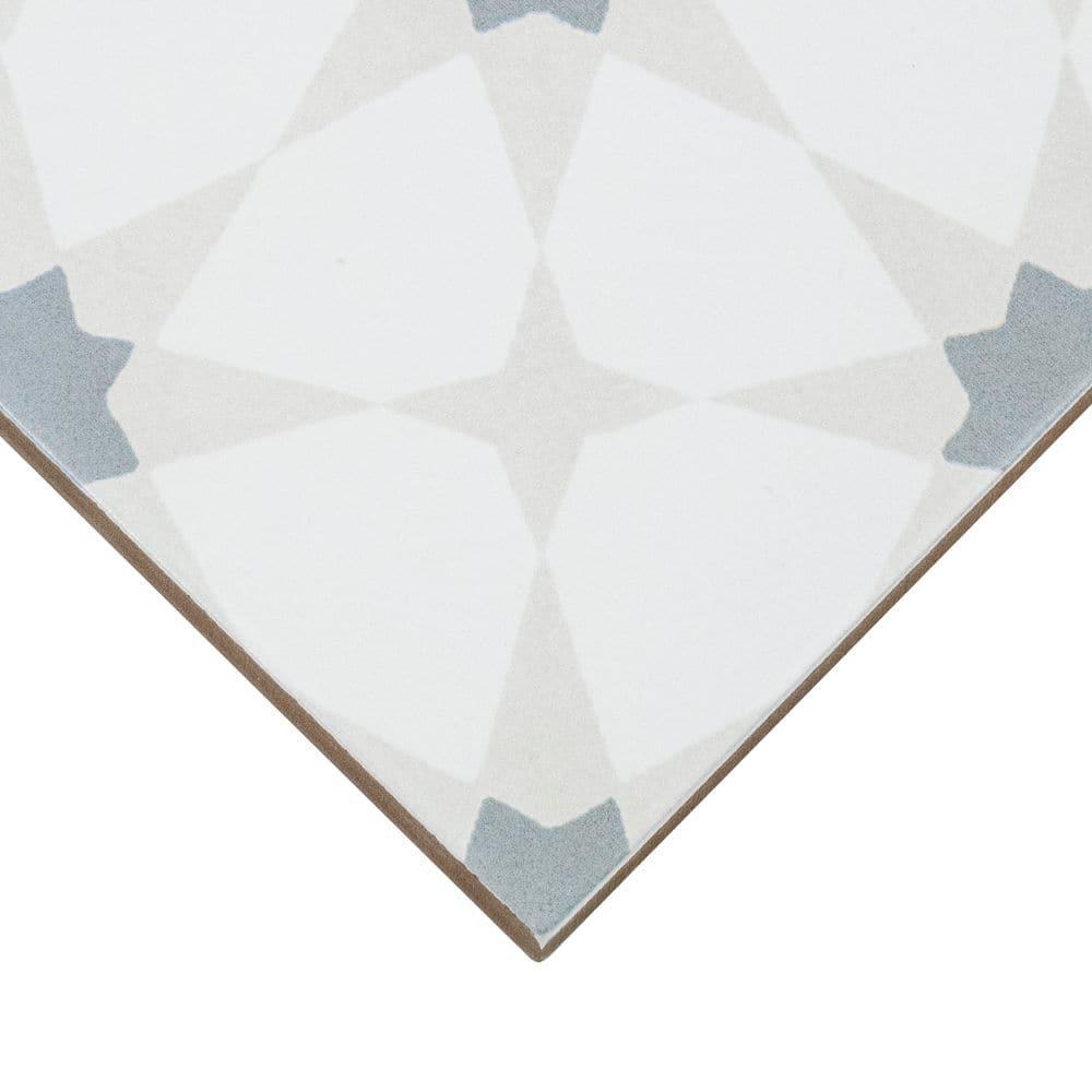 Amara 8" x 8" Encaustic Look Matte Porcelain Floor & Wall Tile