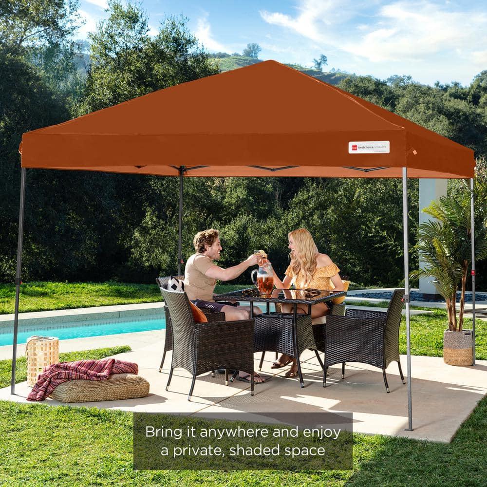 Best Choice Products Easy Setup Pop Up Canopy W/ 1-Button Setup, Wheeled Case, 4 Weight Bags