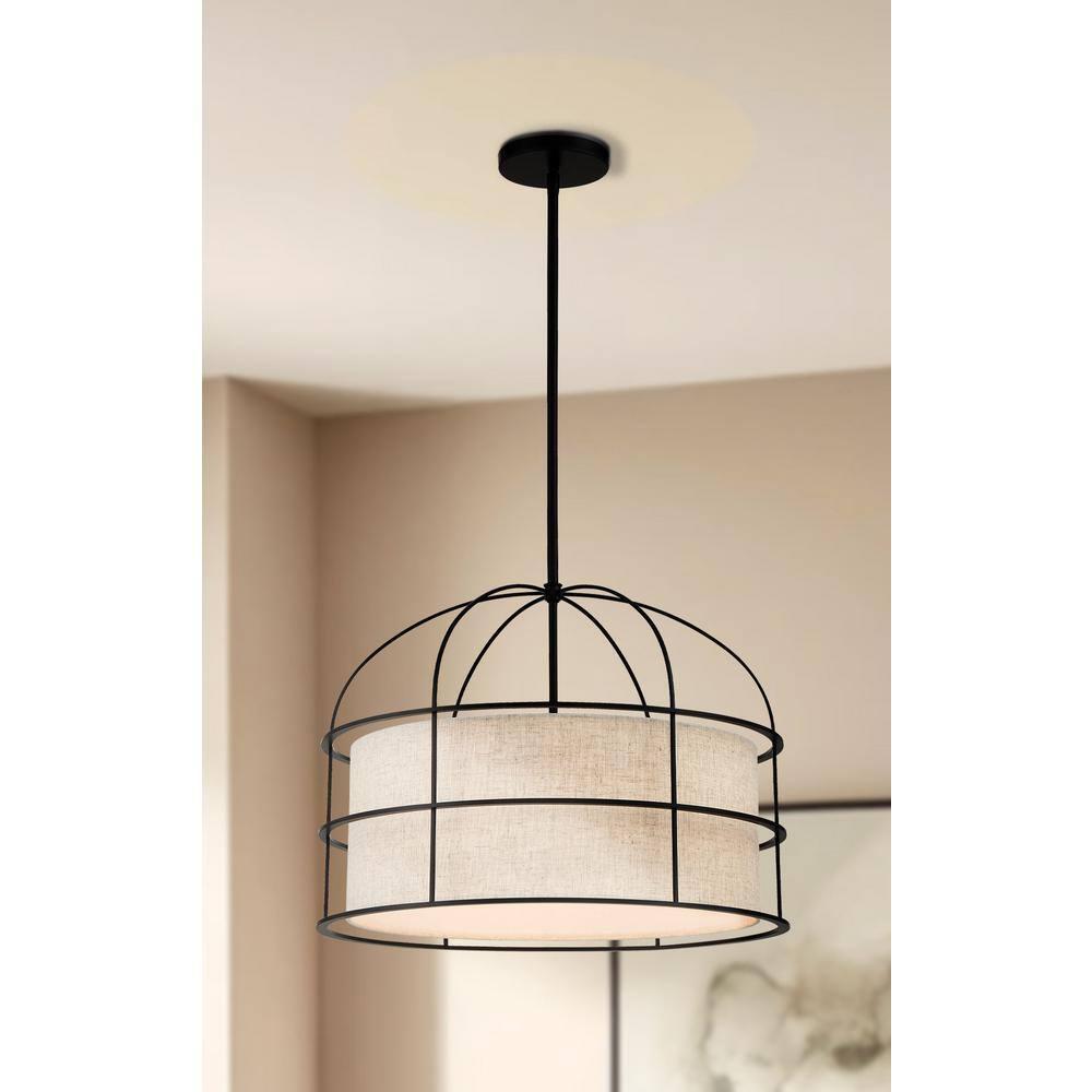 2155-66A-Minka Lavery-Gateway Park - 5 Light Convertible Pendant-15 Inches Tall and 20 Inches Wide-Coal Finish