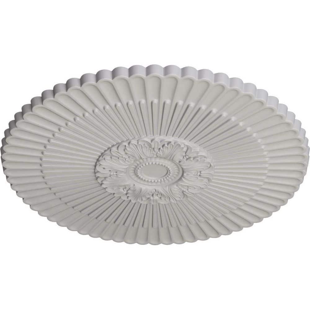 1-5/8 in. x 41 in. x 41 in. Polyurethane Nexus Ceiling Medallion, Ultra Pure White