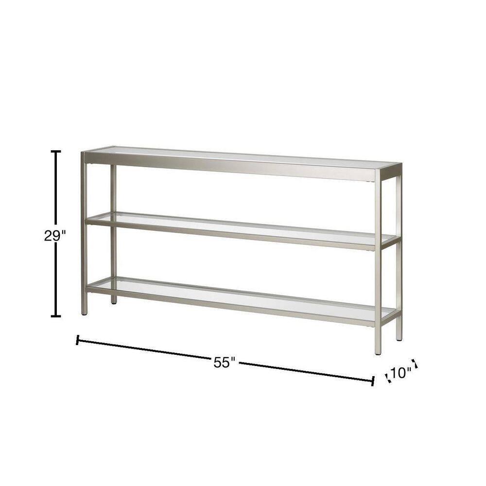 Metal Console Table in Gray - Henn&Hart
