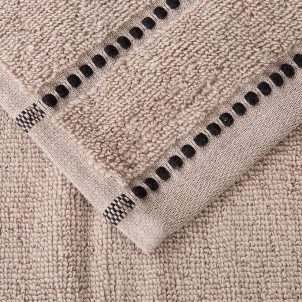 12-Piece Cotton Towel Set, Taupe