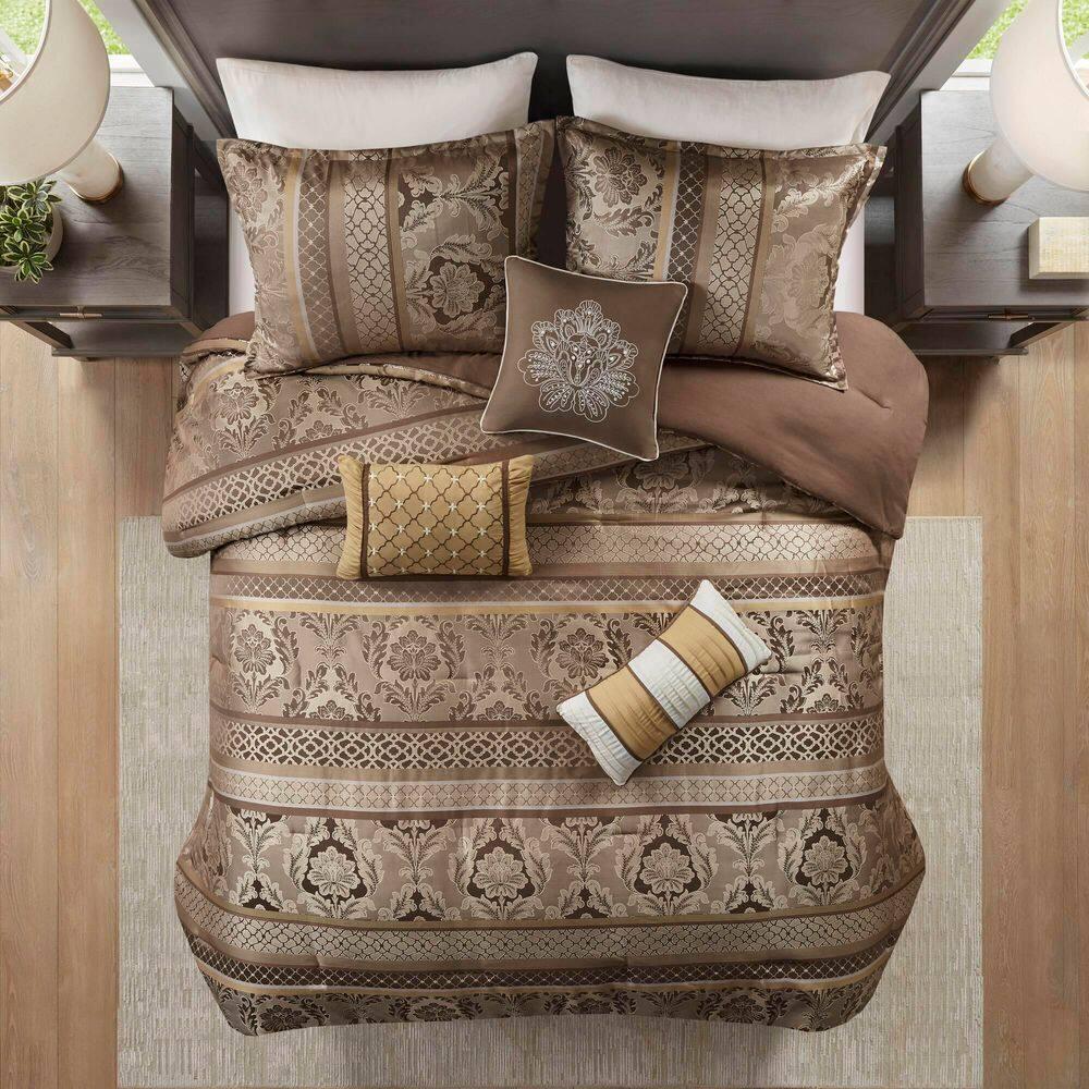 Madison Park Bellagio 7 Piece Jacquard Comforter Set