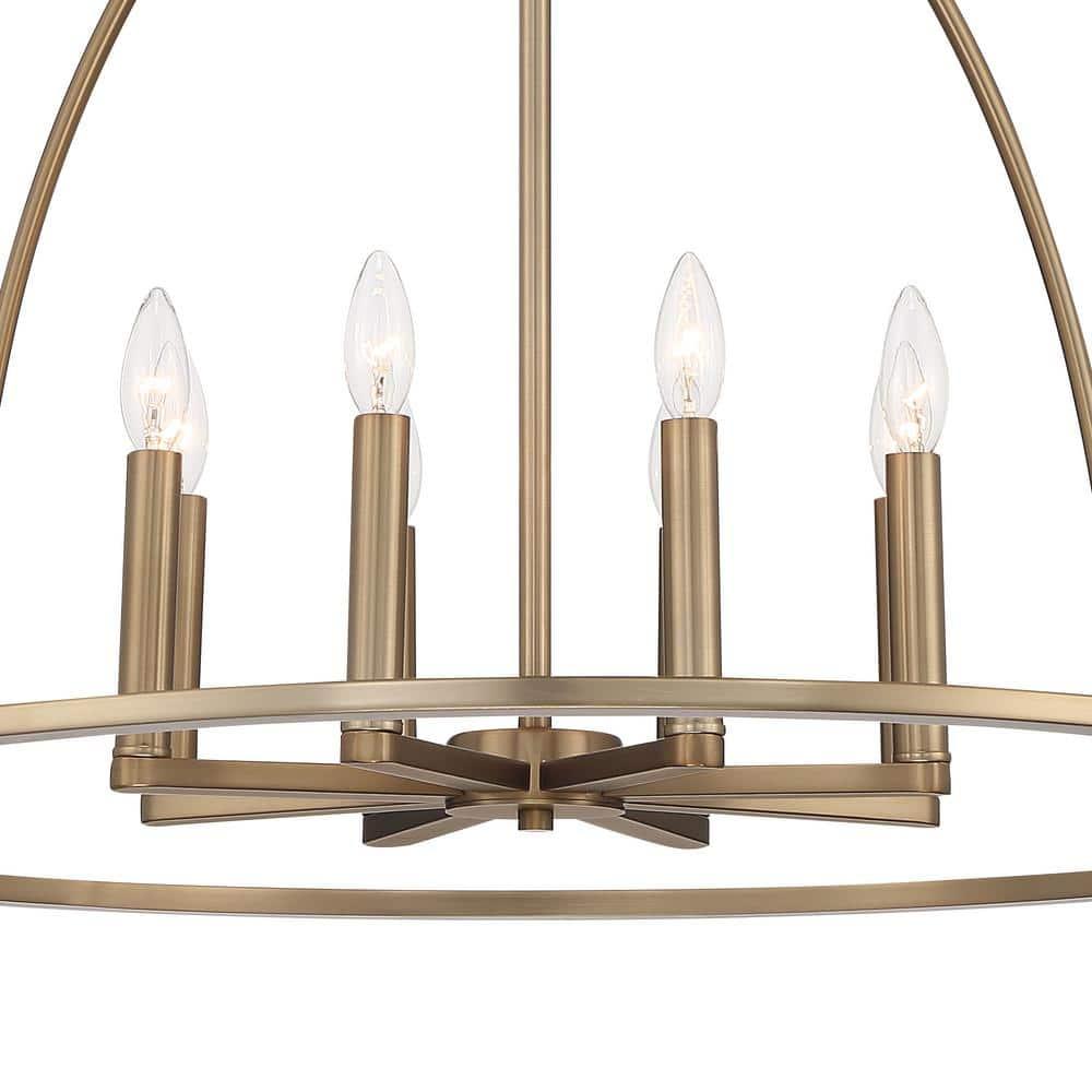Crystorama Lighting Abbott 8 - Light Chandelier in  Vibrant Gold