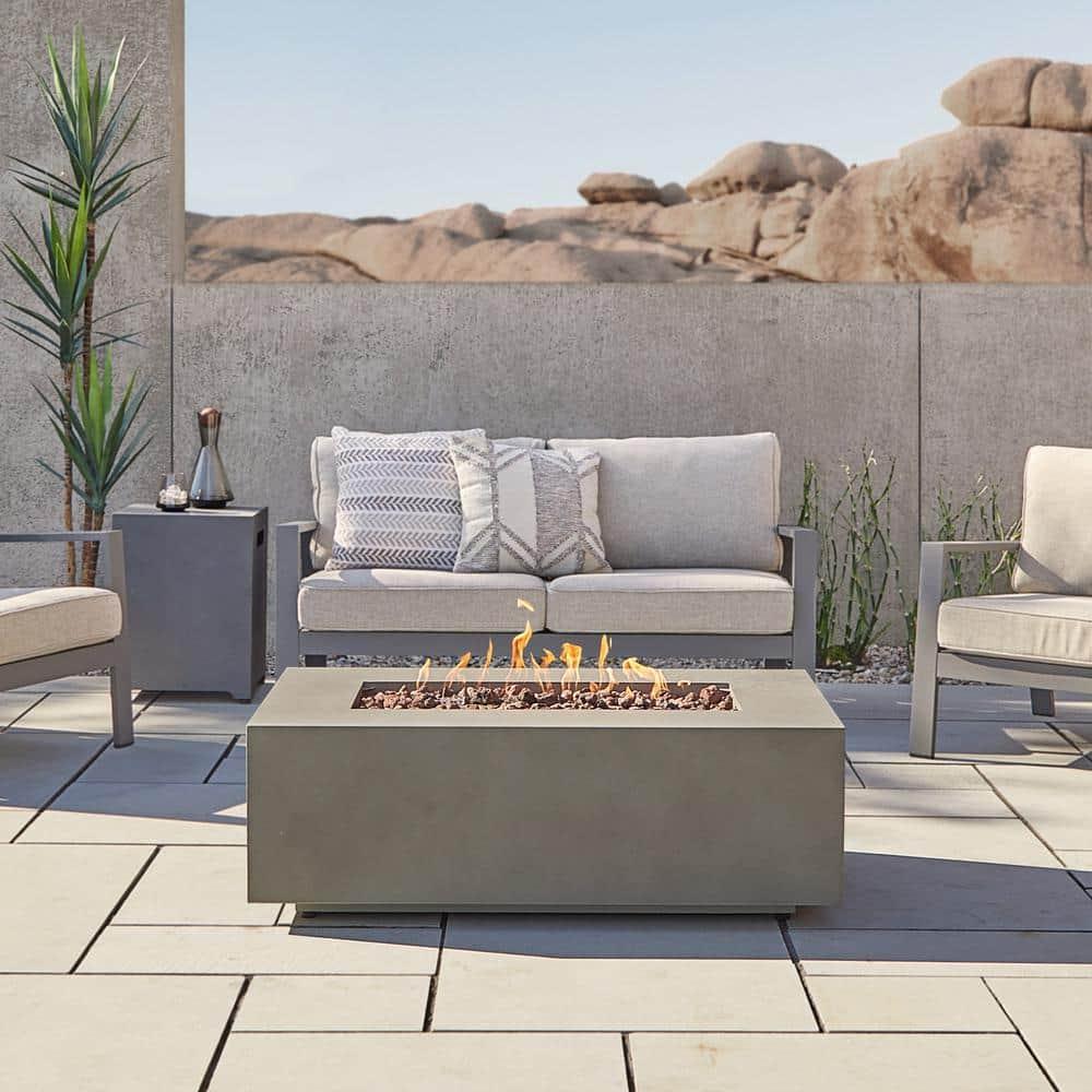 AEGEAN Propane / Natural Gas Outdoor Fire Pit Table