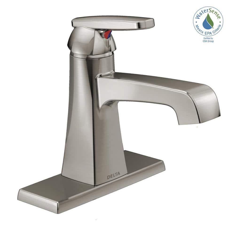 Ashlyn Single Hole Bathroom Faucet with Drain Assembly, Single Handle Bathroom Sink Faucet