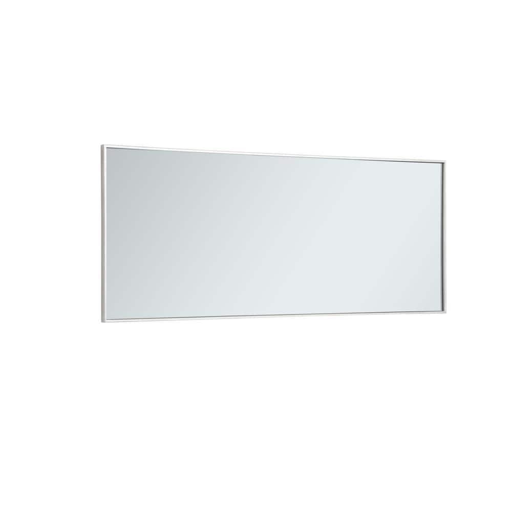 Metal frame rectangle mirror 24 inch in Sliver