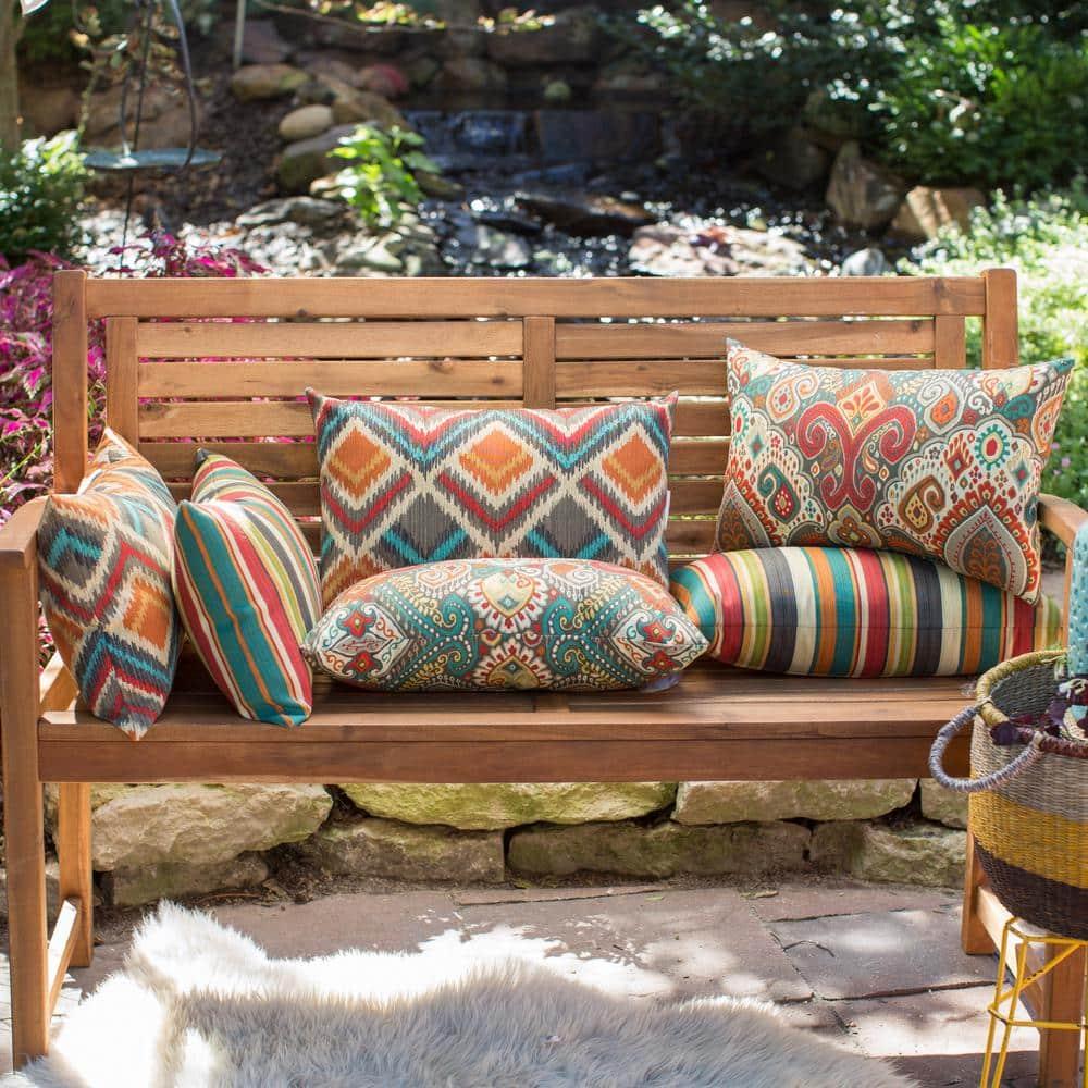 Indoor/Outdoor Reversible Throw Pillow